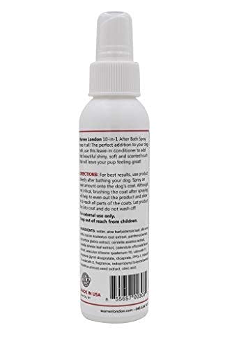 Warren London chien coiffé en lifestyle montrant pelage brillant et parfum frais