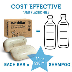 WashBar mousse riche sur pelage apportant nettoyage profond