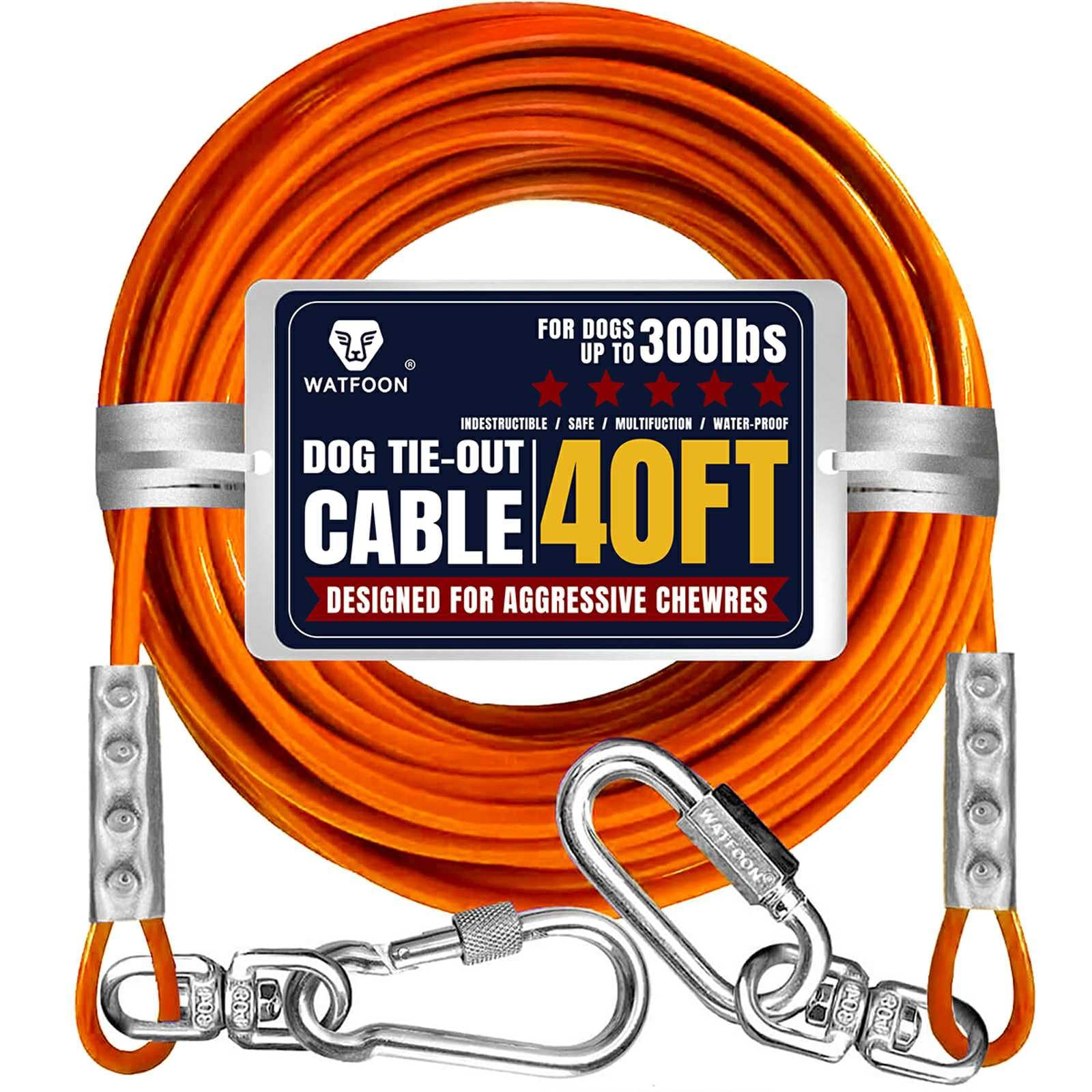 WATFOON packaging du câble 40 ft montrant robustesse et contenu