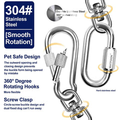 WATFOON mousqueton pivotant 360° réduisant l'emmêlement