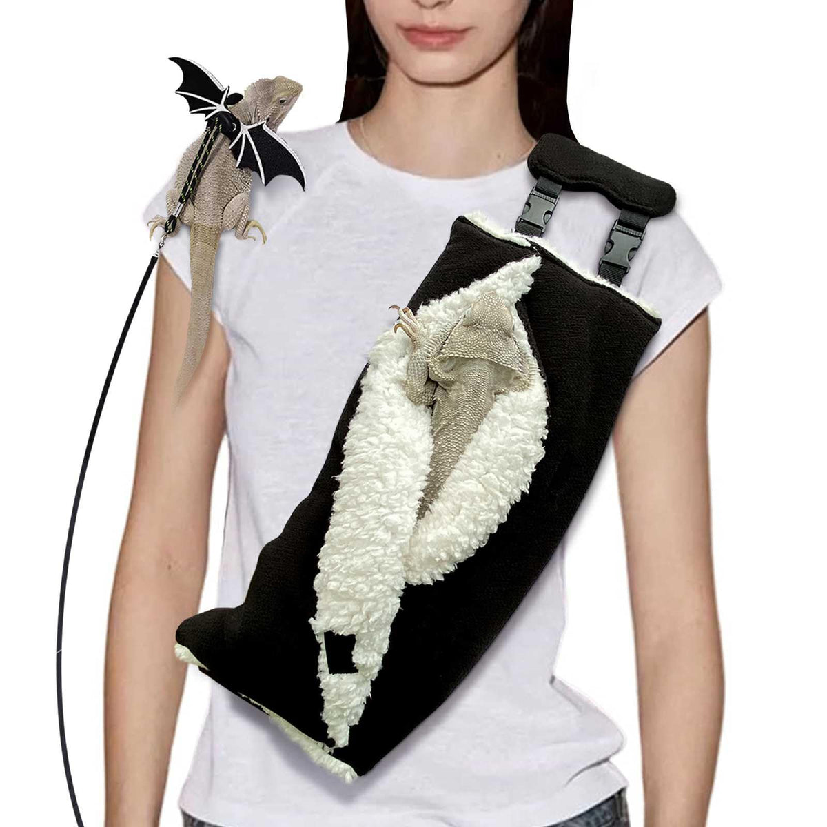 WATFOON porte-sling vue avant montrant le sac et son design confortable