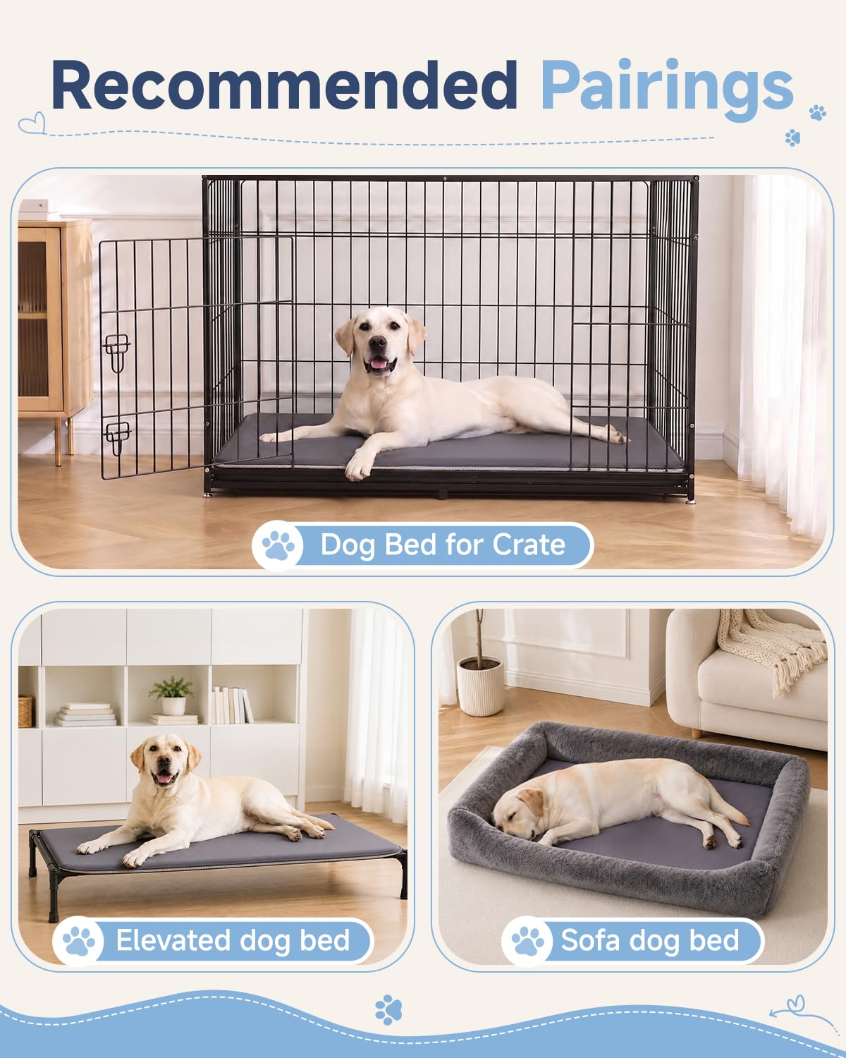 WAYIMPRESS matelas placé dans une cage standard protégeant le sol