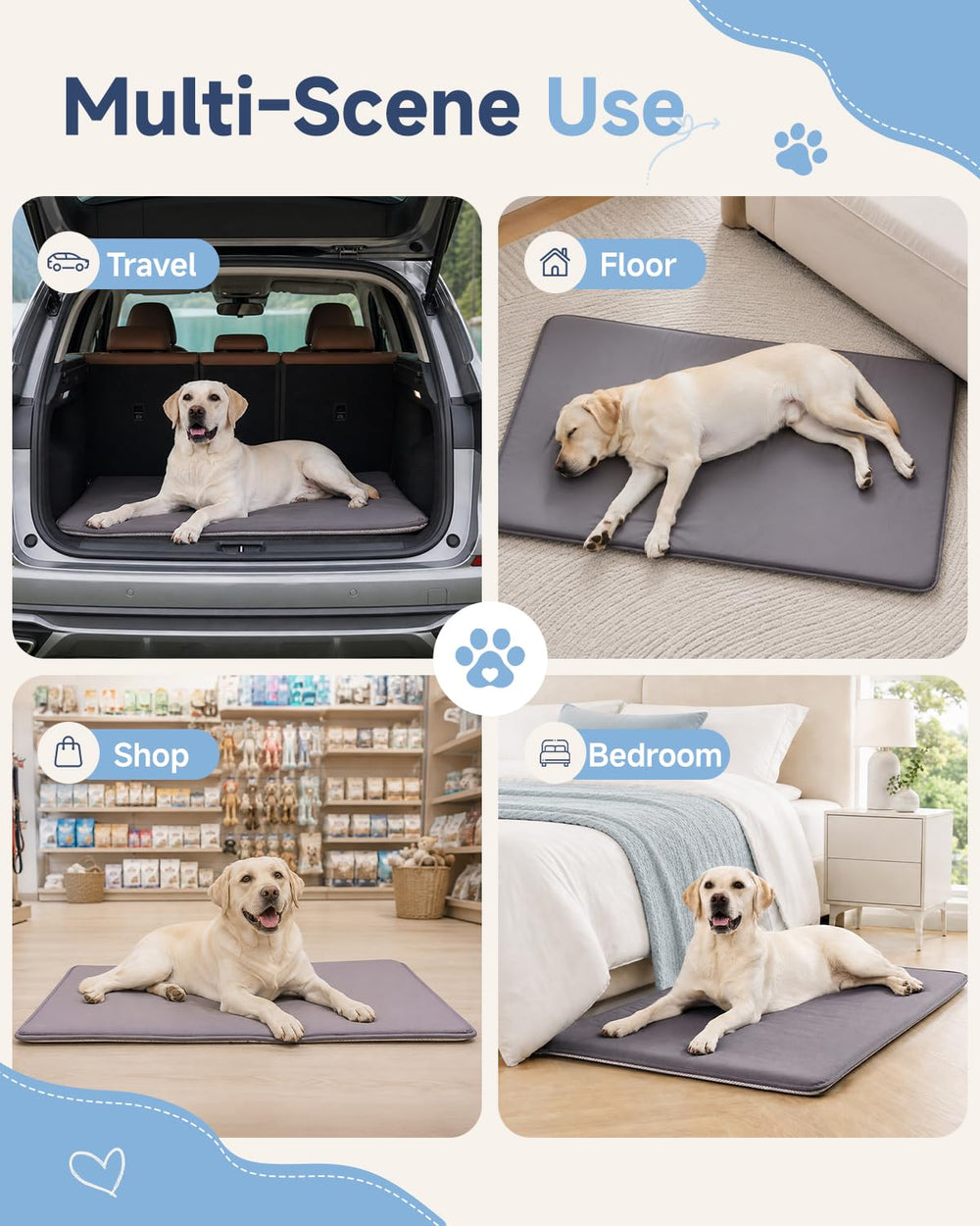 WAYIMPRESS matelas dans coffre de voiture évitant saleté et humidité