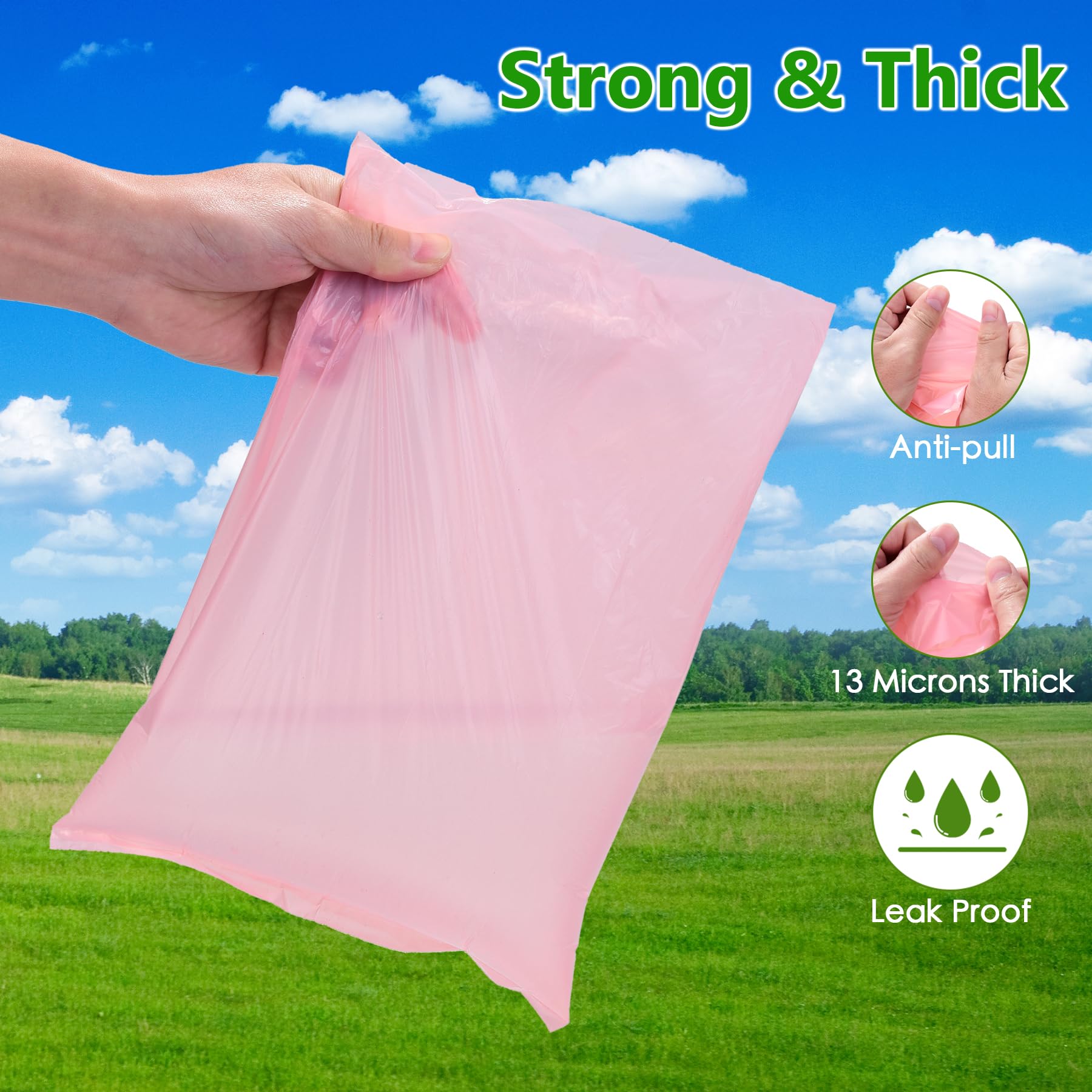 WDFAACK sac ouvert montrant taille 23x33 cm, convient aux grandes races