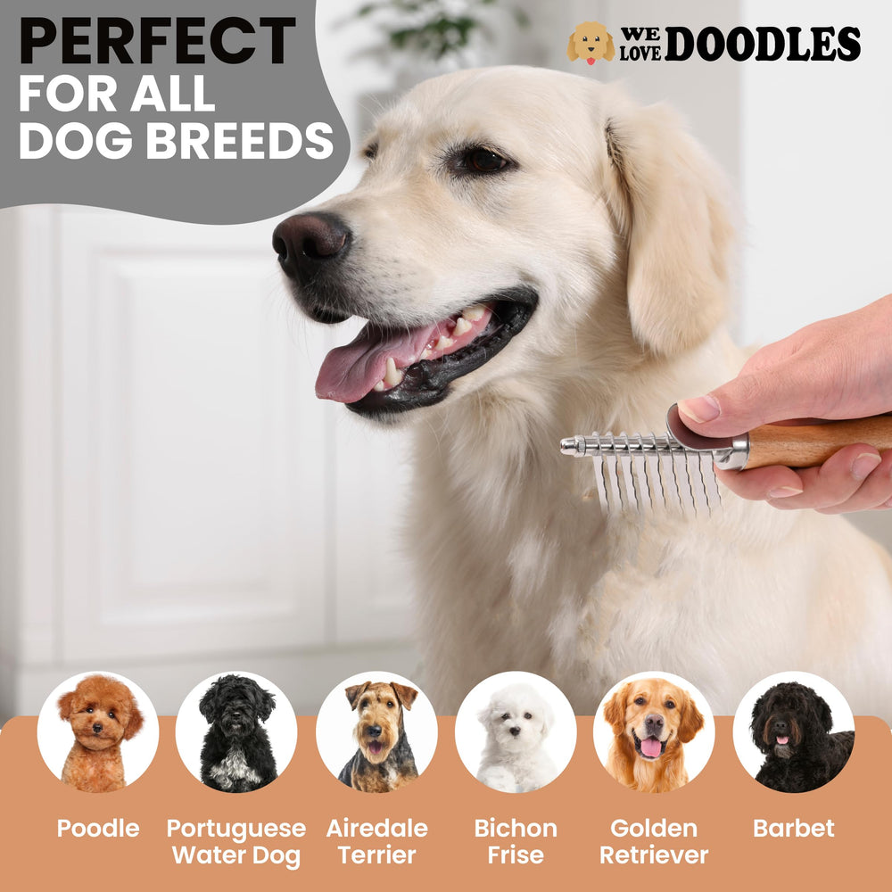 We Love Doodles comparatif avant-après pelage plus lisse et moins emmêlé
