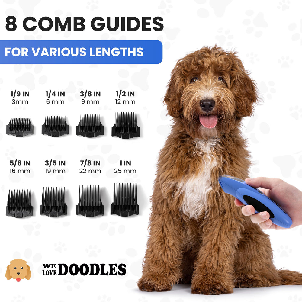 We Love Doodles comparaison taille et accessoires illustrant polyvalence et contenu du kit