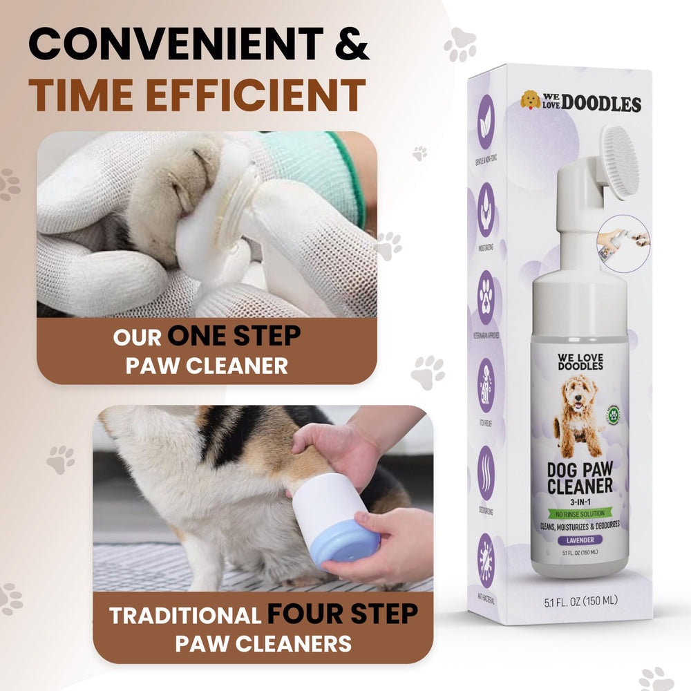 We Love Doodles flacon 5 oz en main pour montrer échelle pratique