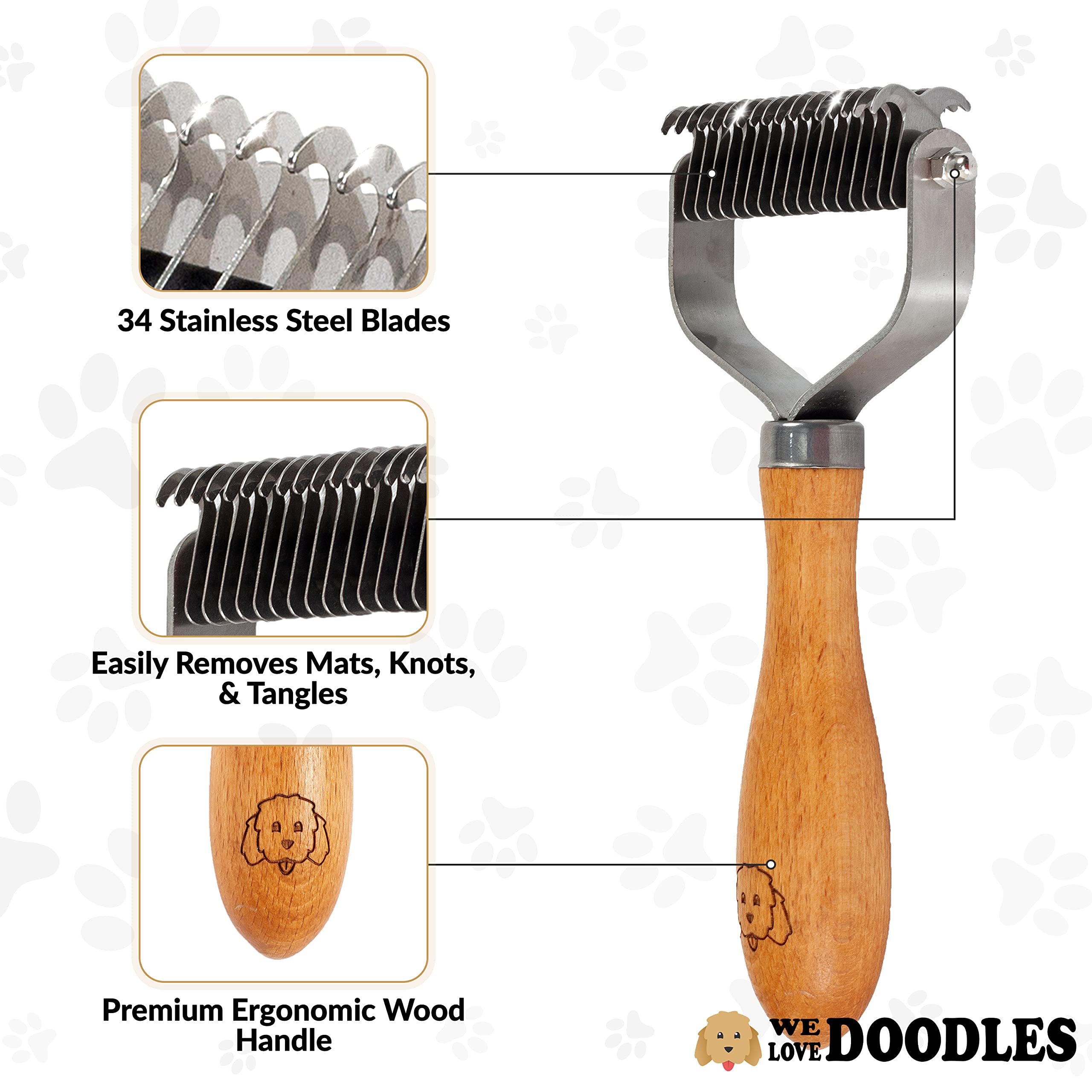 We Love Doodles comparaison taille dans la main pour évaluer maniabilité