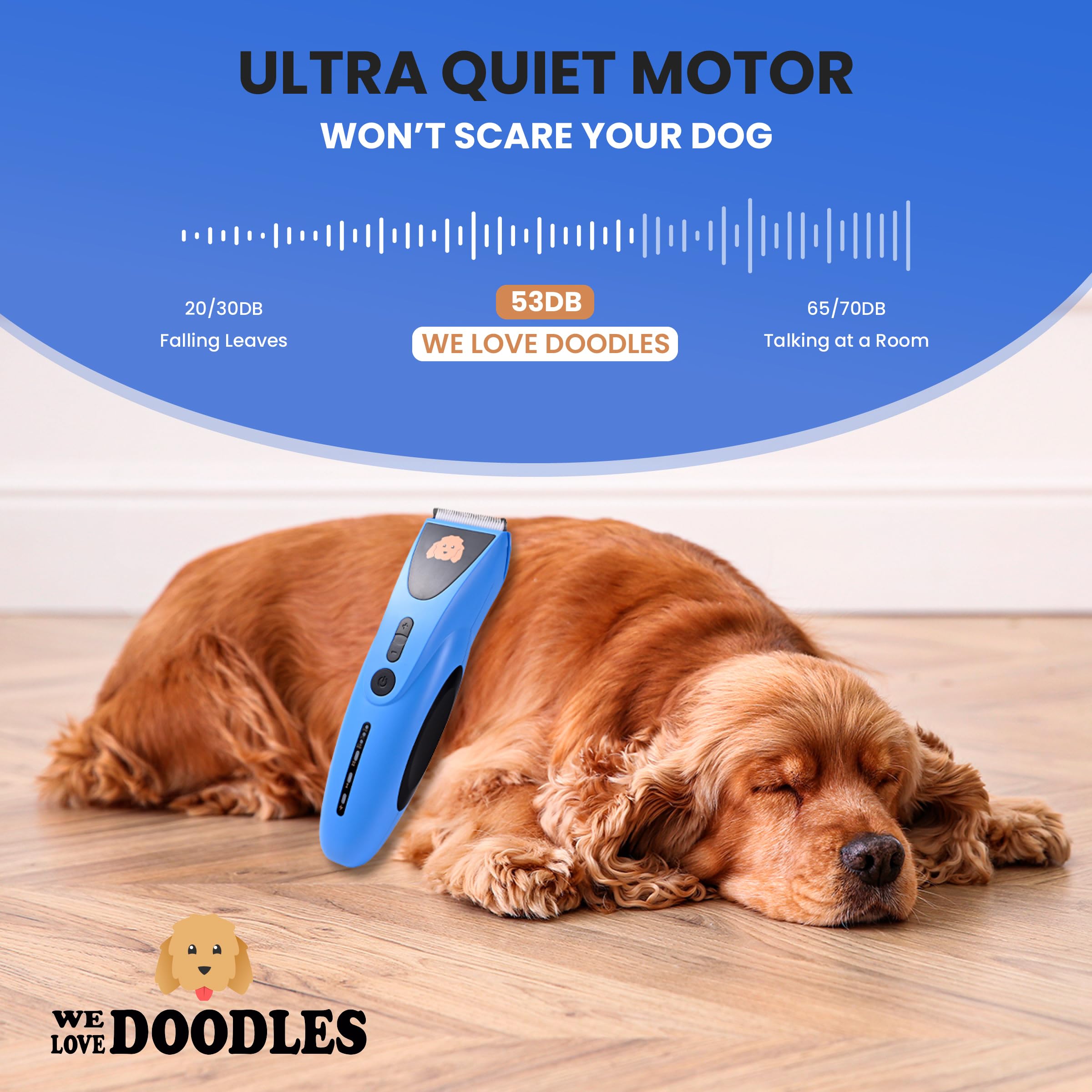 We Love Doodles détail poignée ergonomique offrant contrôle supérieur et moins de fatigue