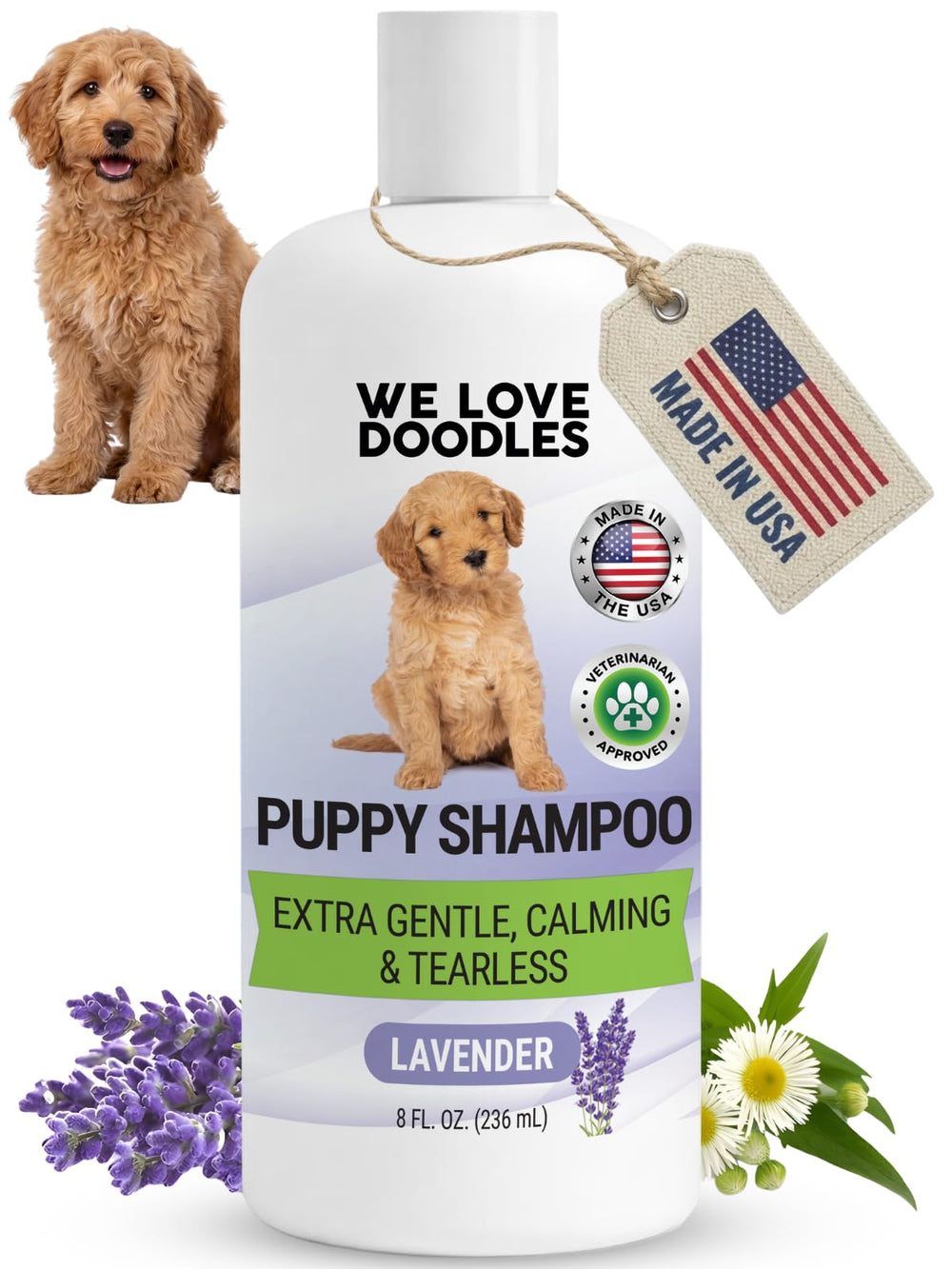 We Love Doodles emballage avant montrant flacon doux et informations produit
