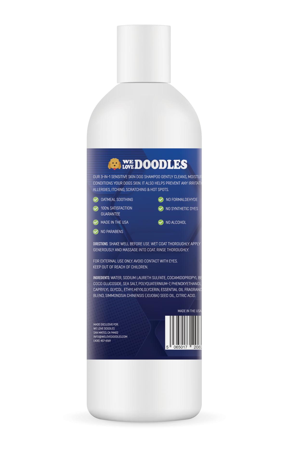 We Love Doodles chien propre et heureux après lavage avec pelage doux