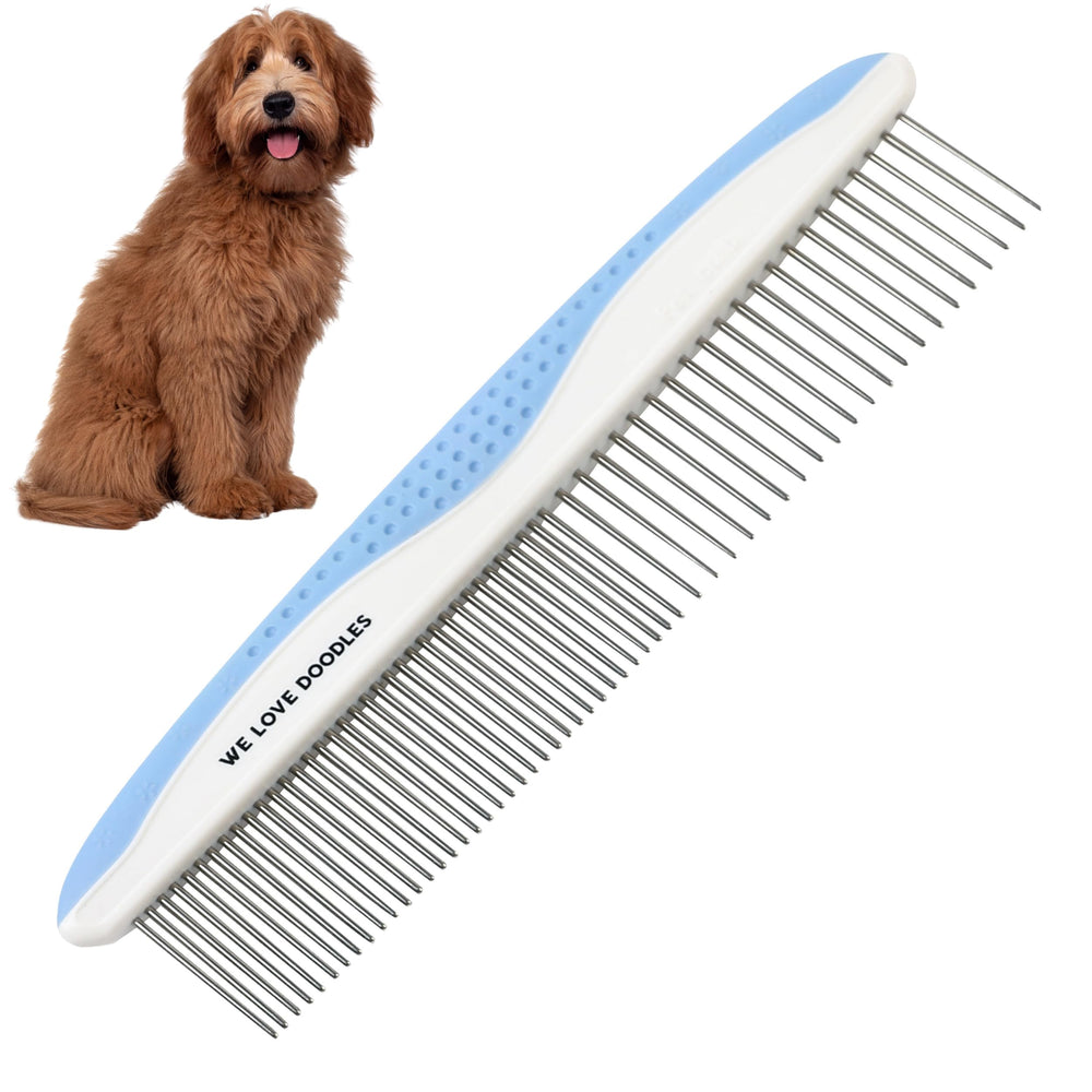 We Love Doodles peigne métal face avant montrant robustesse et design ergonomique