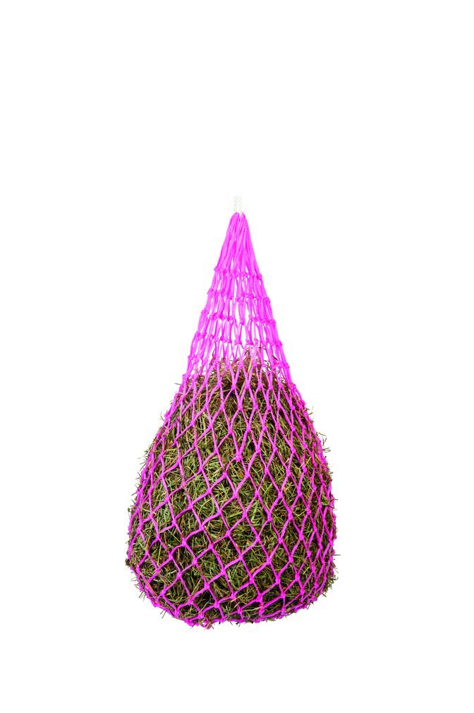 Weaver Equine filet foin rose vue avant, réduit gaspillage et contrôle alimentation