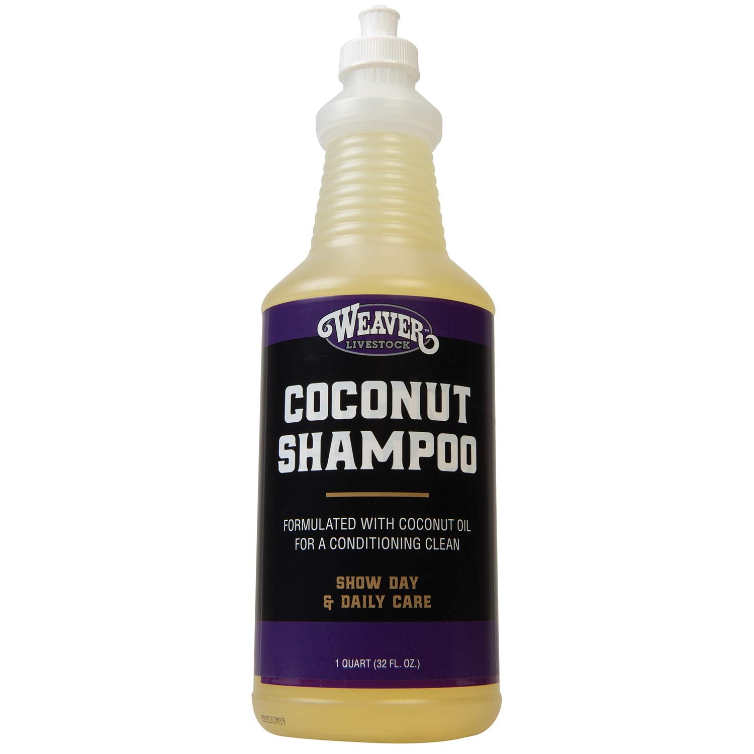 Weaver Livestock bouteille de shampooing noix de coco pour pelage propre et souple