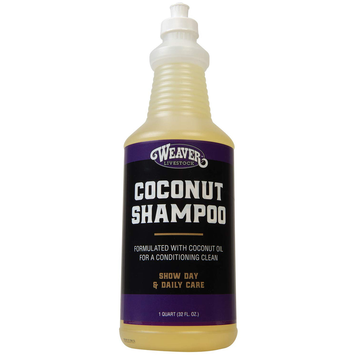 Weaver Livestock bouteille de shampooing noix de coco pour pelage propre et souple