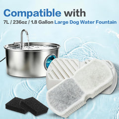 WECATION coupe du filtre triple couche montrant charbon, résine et coton pour eau plus propre
