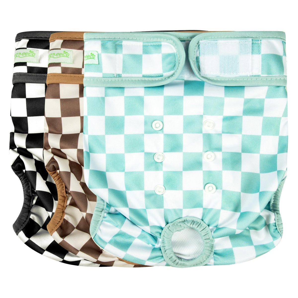 wegreeco couche face avant montrant design carreaux et protection visible