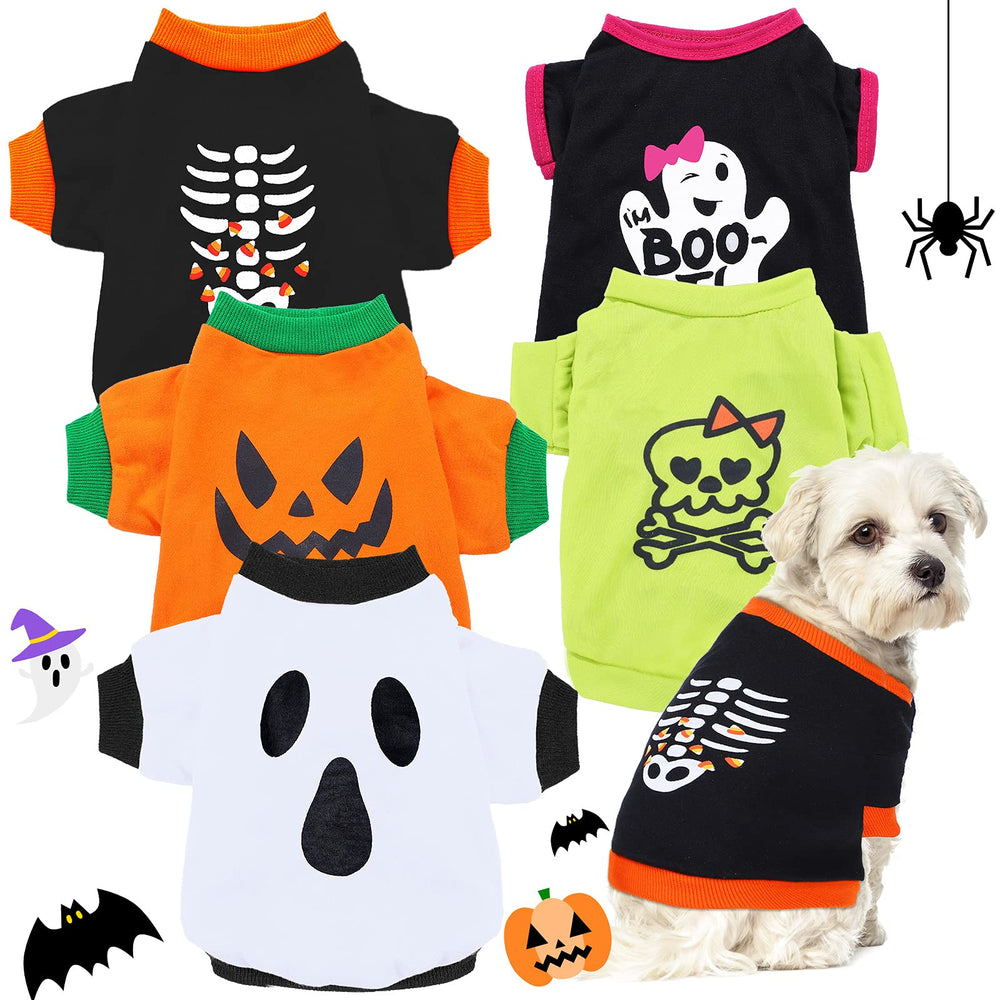 Weewooday devant packaging Halloween montrant cinq t-shirts pour identification facile