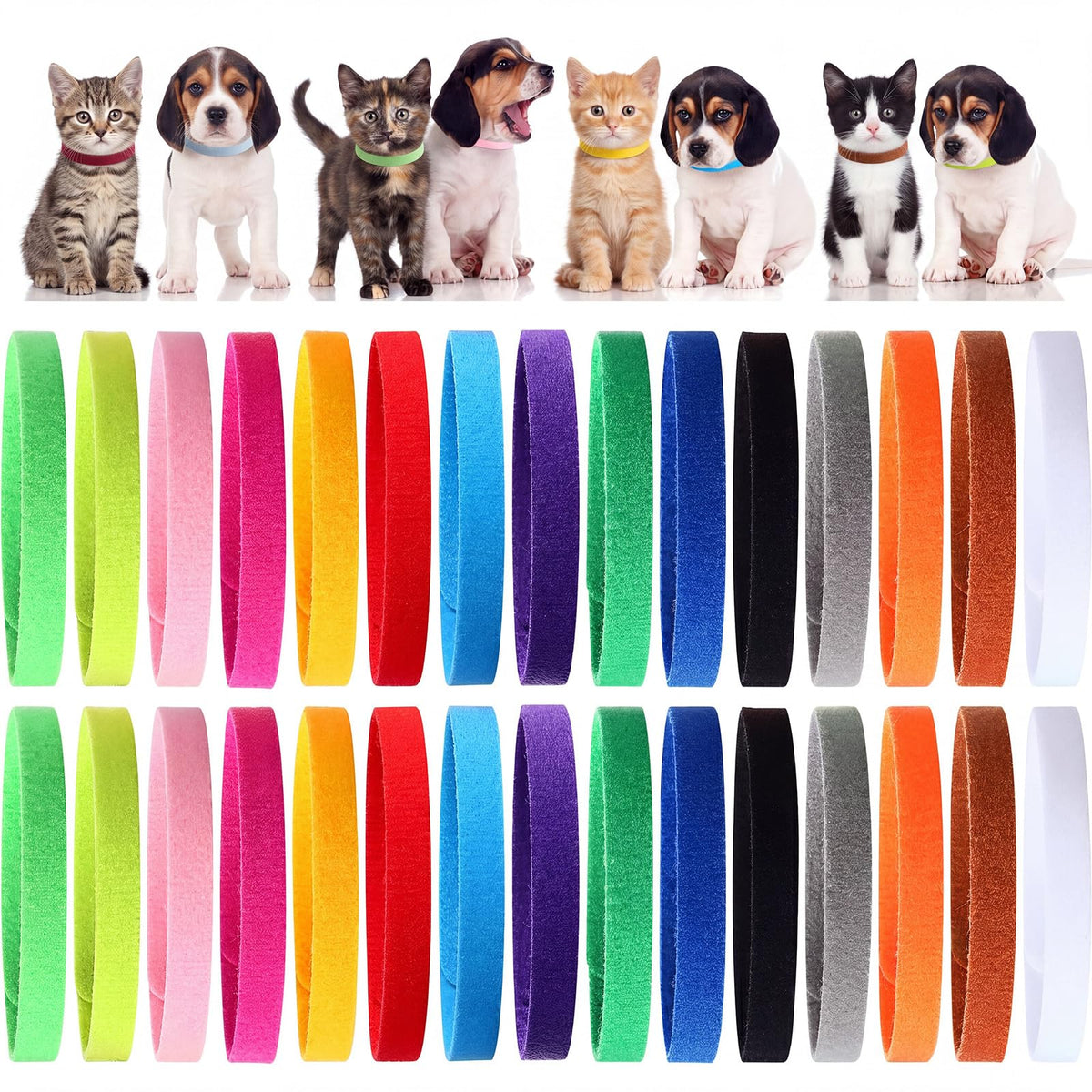 Weewooday pack 45 colliers montrant variété de couleurs et quantité utile
