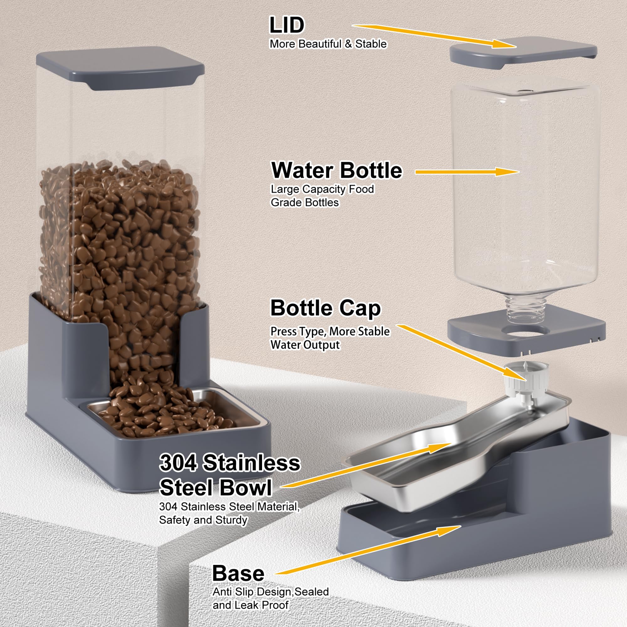 Wefeedy comparaison taille avec une main, dimension compacte pratique
