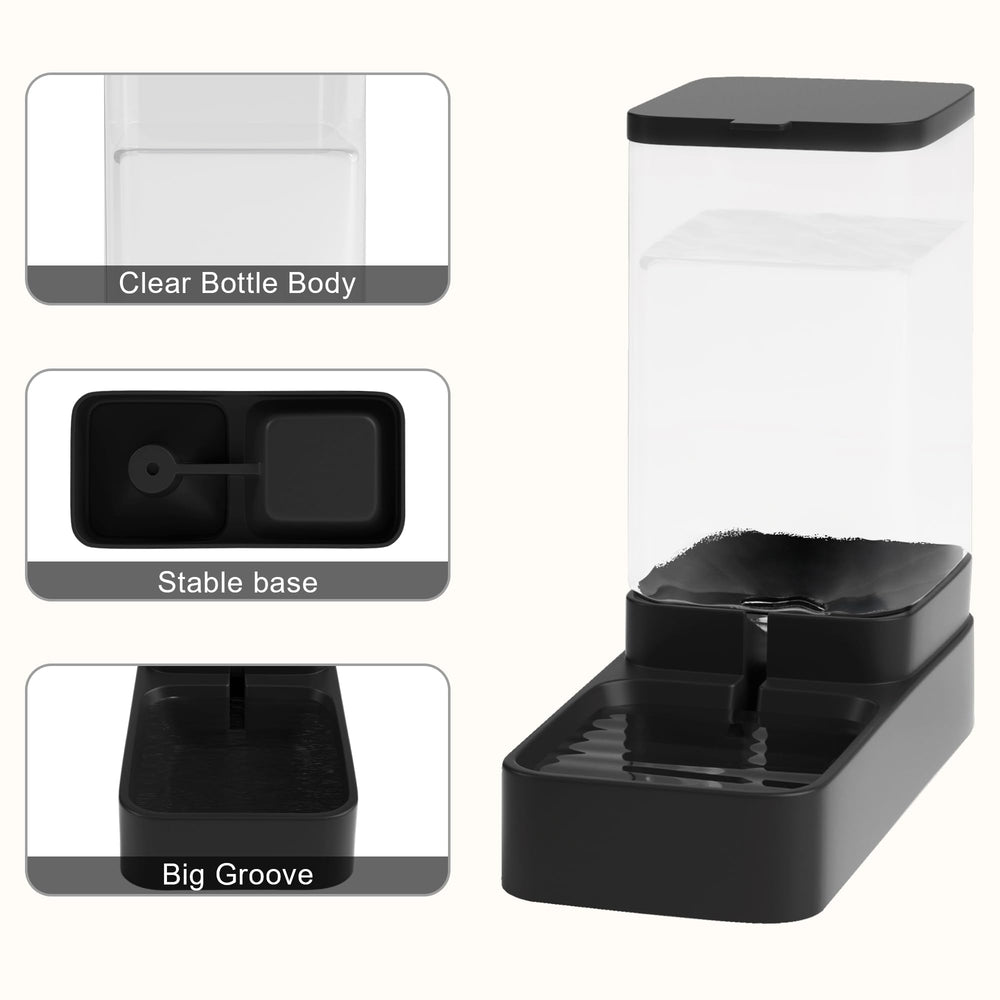 Wefeedy gamelle remplie capacité 3,8 L, réduit les recharges fréquentes