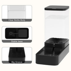 Wefeedy gamelle remplie capacité 3,8 L, réduit les recharges fréquentes