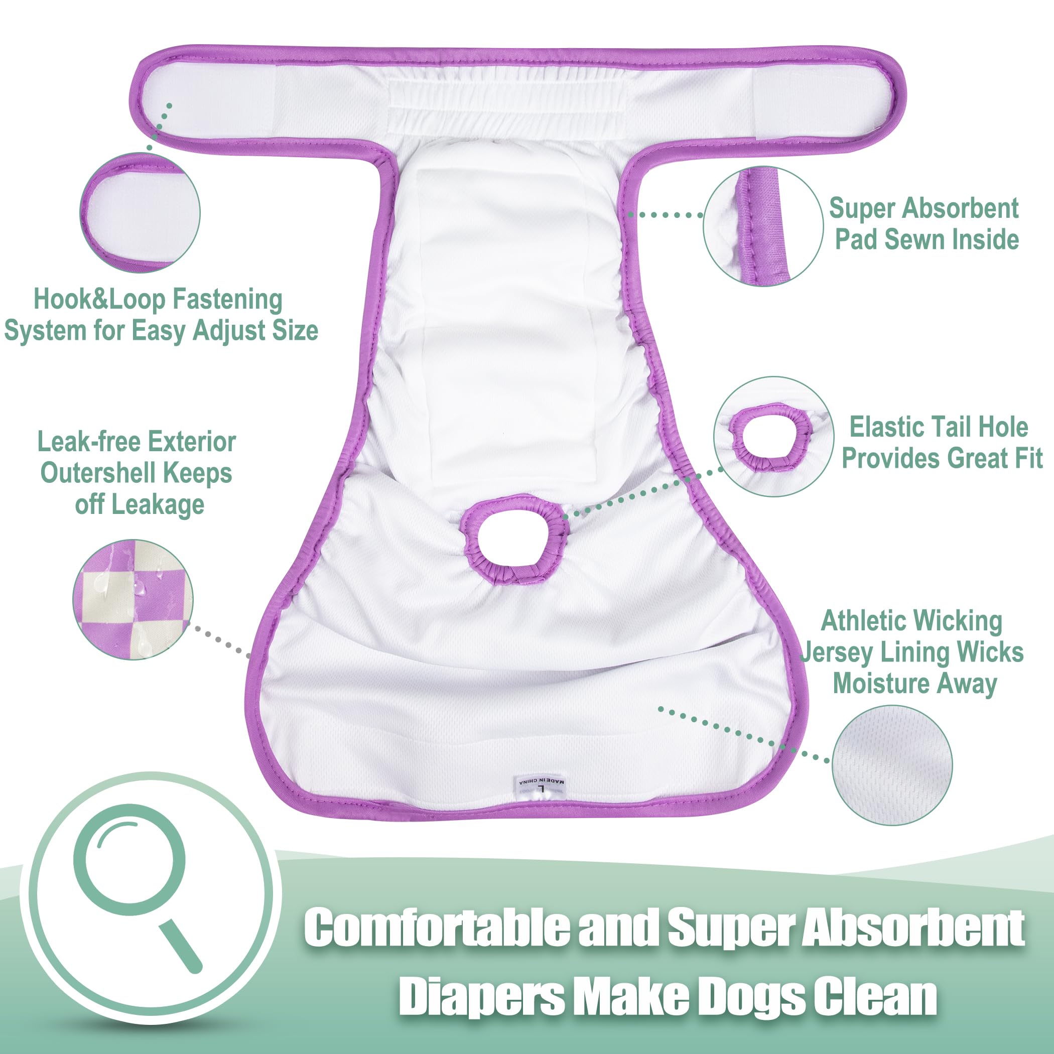 wegreeco couche portée par chienne, maintien et tranquillité