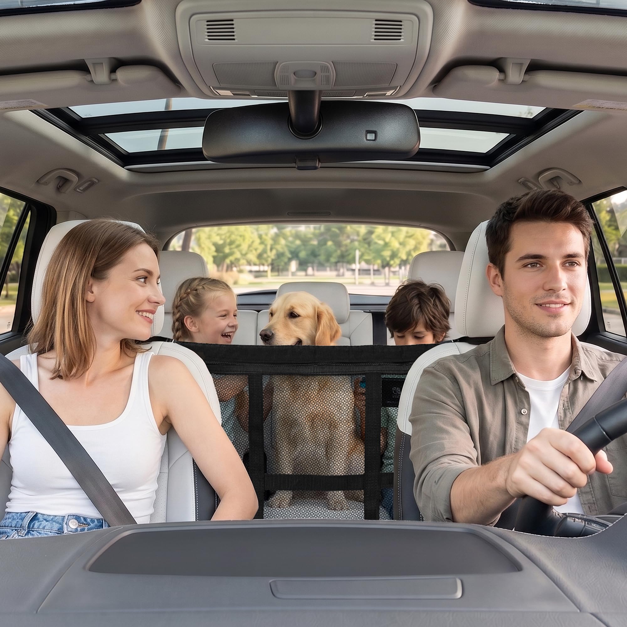 WELINHOME barrière en voiture lors d’un trajet tranquille pour famille
