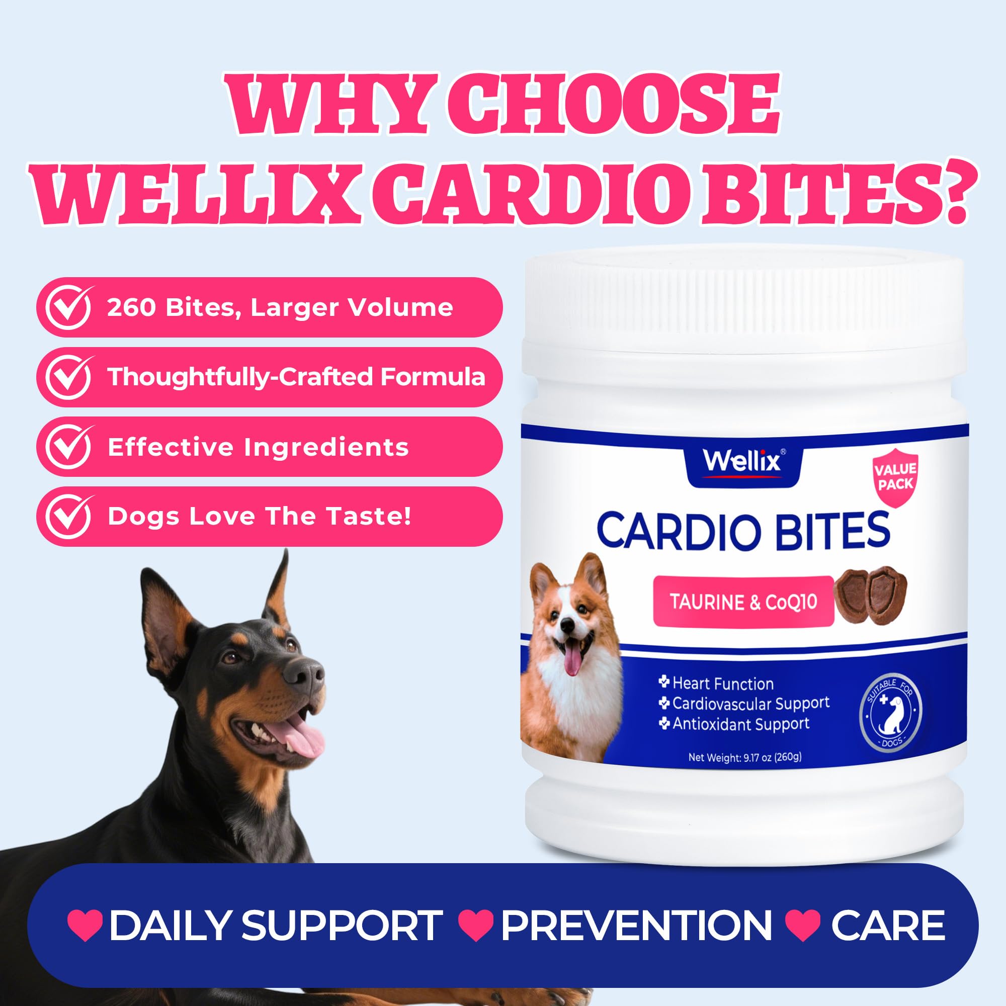 Wellix dos et étiquette avec composition et recommandations de dosage