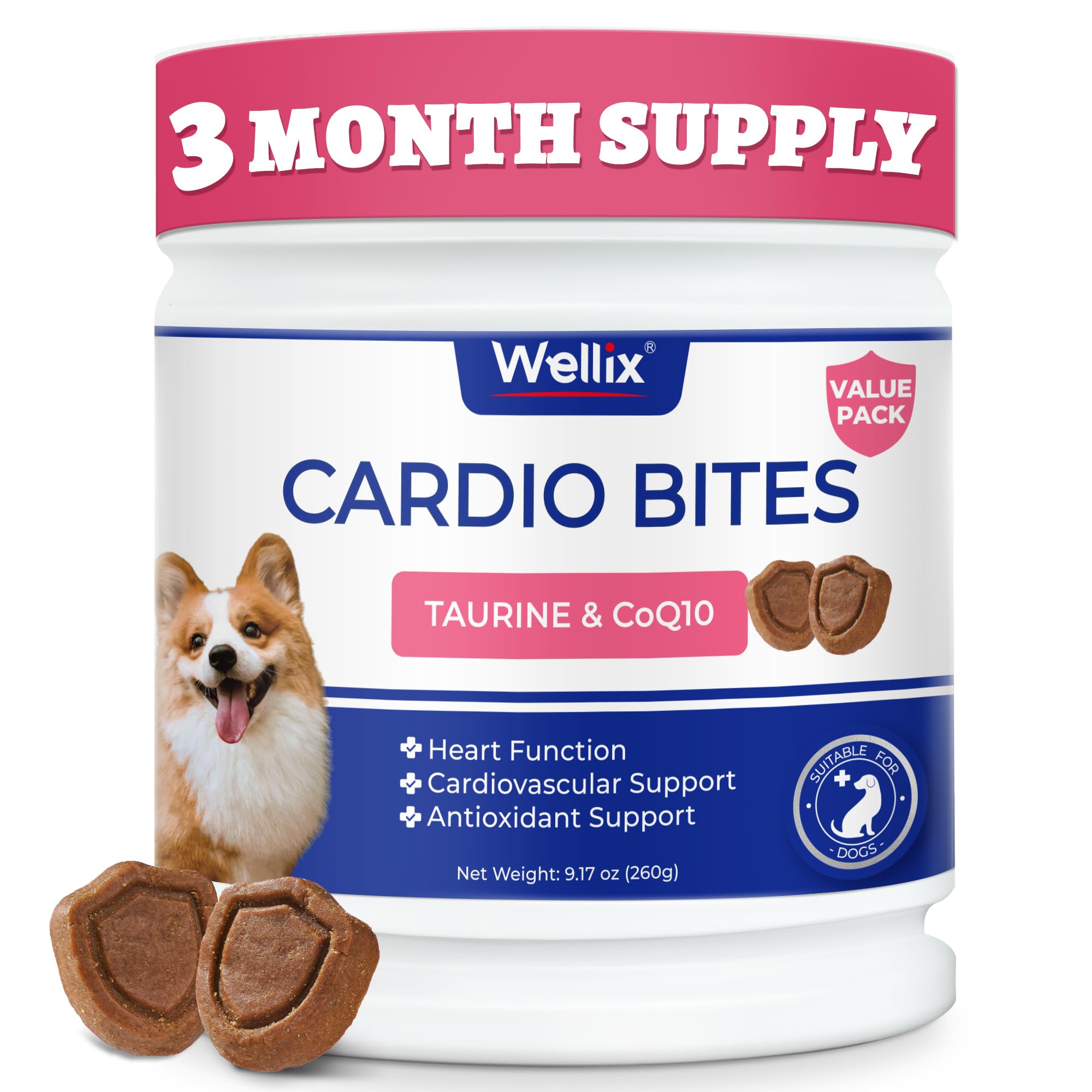 Wellix packaging face montrant le produit et bénéfice soutien cardiaque
