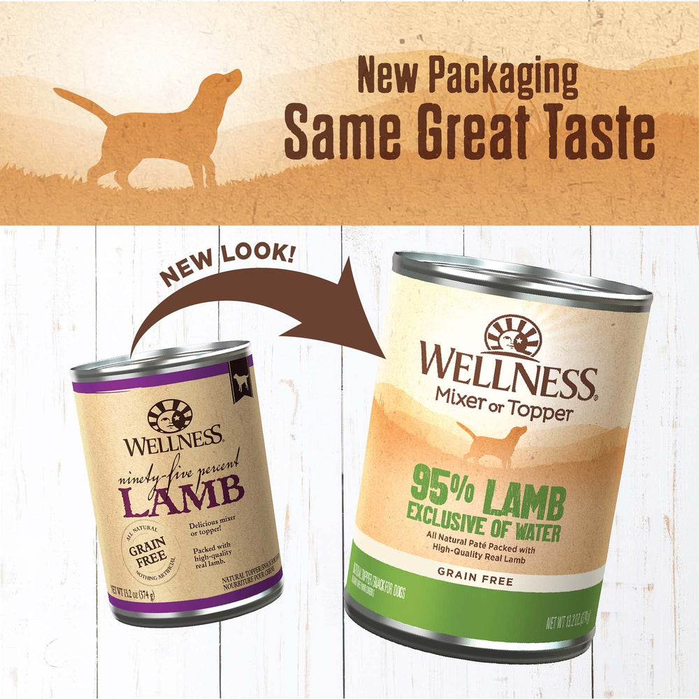 Wellness pâté ouvert texture lisse pour meilleure acceptation du chien
