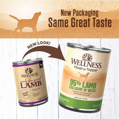 Wellness pâté ouvert texture lisse pour meilleure acceptation du chien