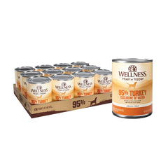 Wellness boîte face montrant la pâté de dinde, appétence et qualité