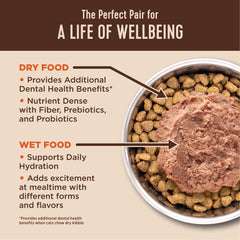 Wellness étiquette nutritionnelle lisible indiquant ingrédients naturels et sans céréales