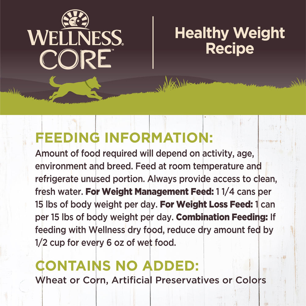 Wellness CORE étiquette nutritionnelle lisible avec ingrédients naturels et transparence
