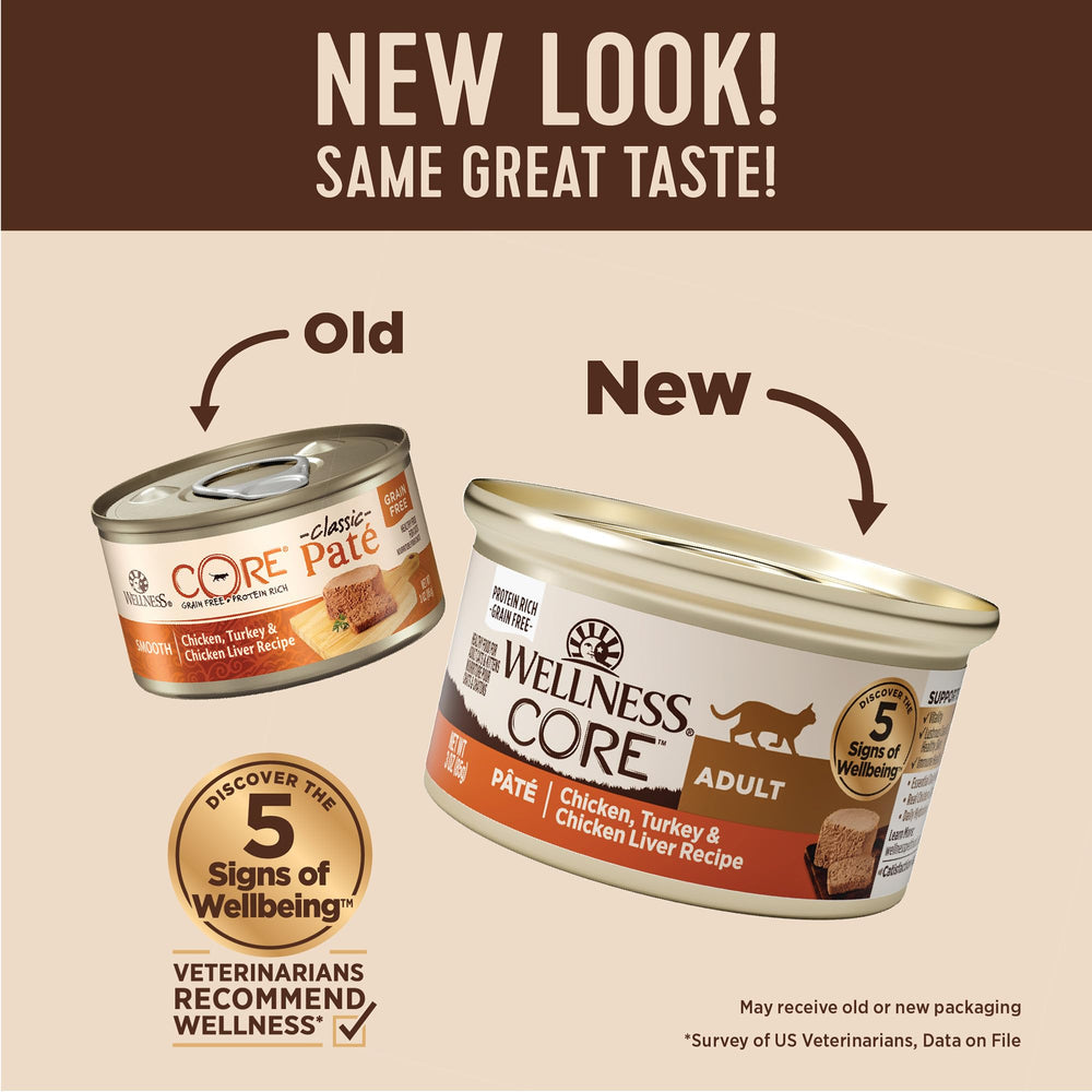 Wellness CORE gros plan texture pâté lisse pour appétence maximale