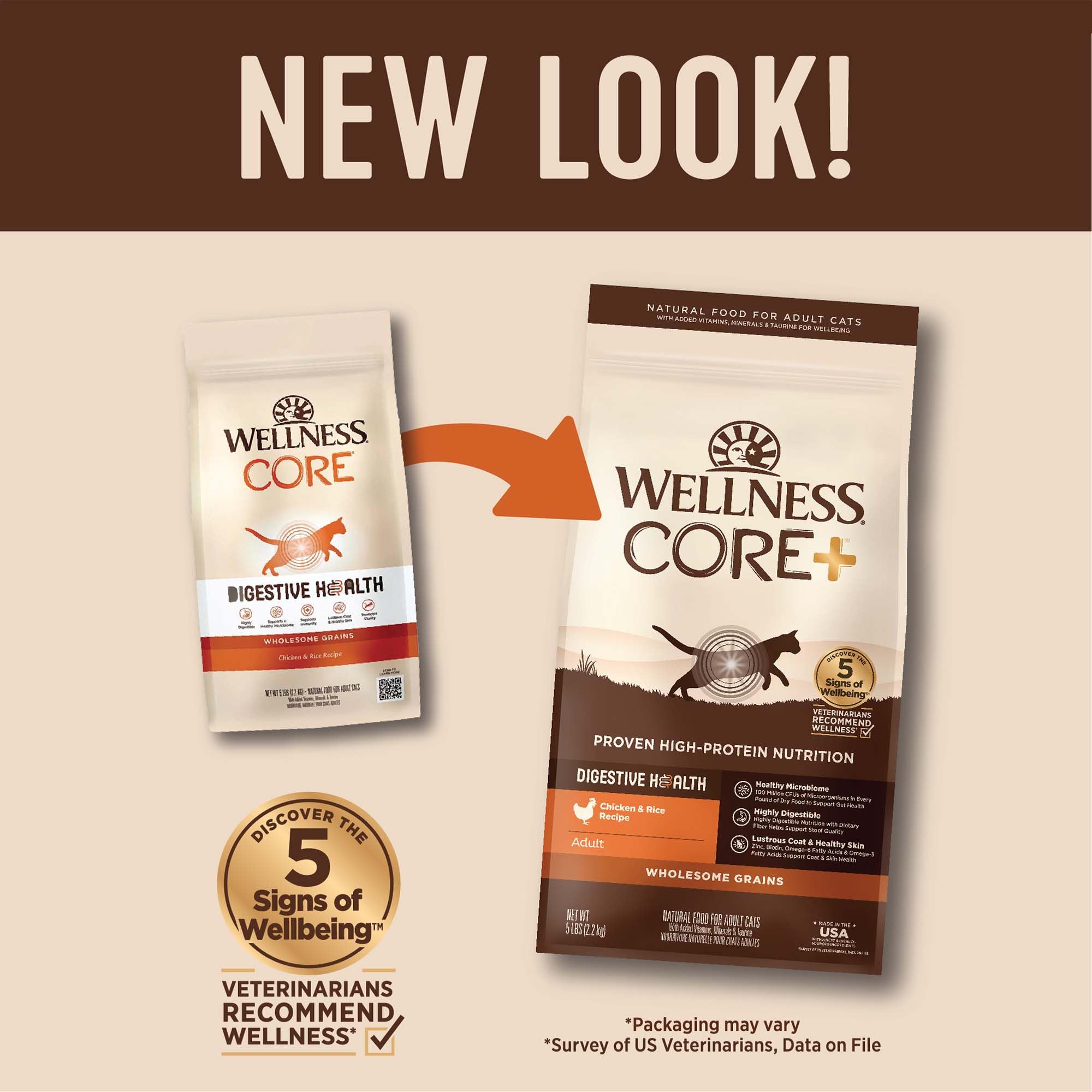 Wellness croquettes dans la paume pour visualiser la taille et faciliter le dosage