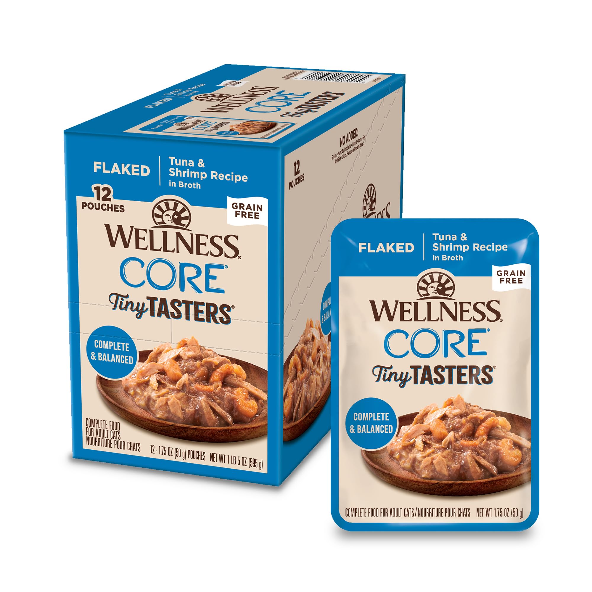 Wellness CORE pochette face avant montrant l'emballage pratique et nutritif