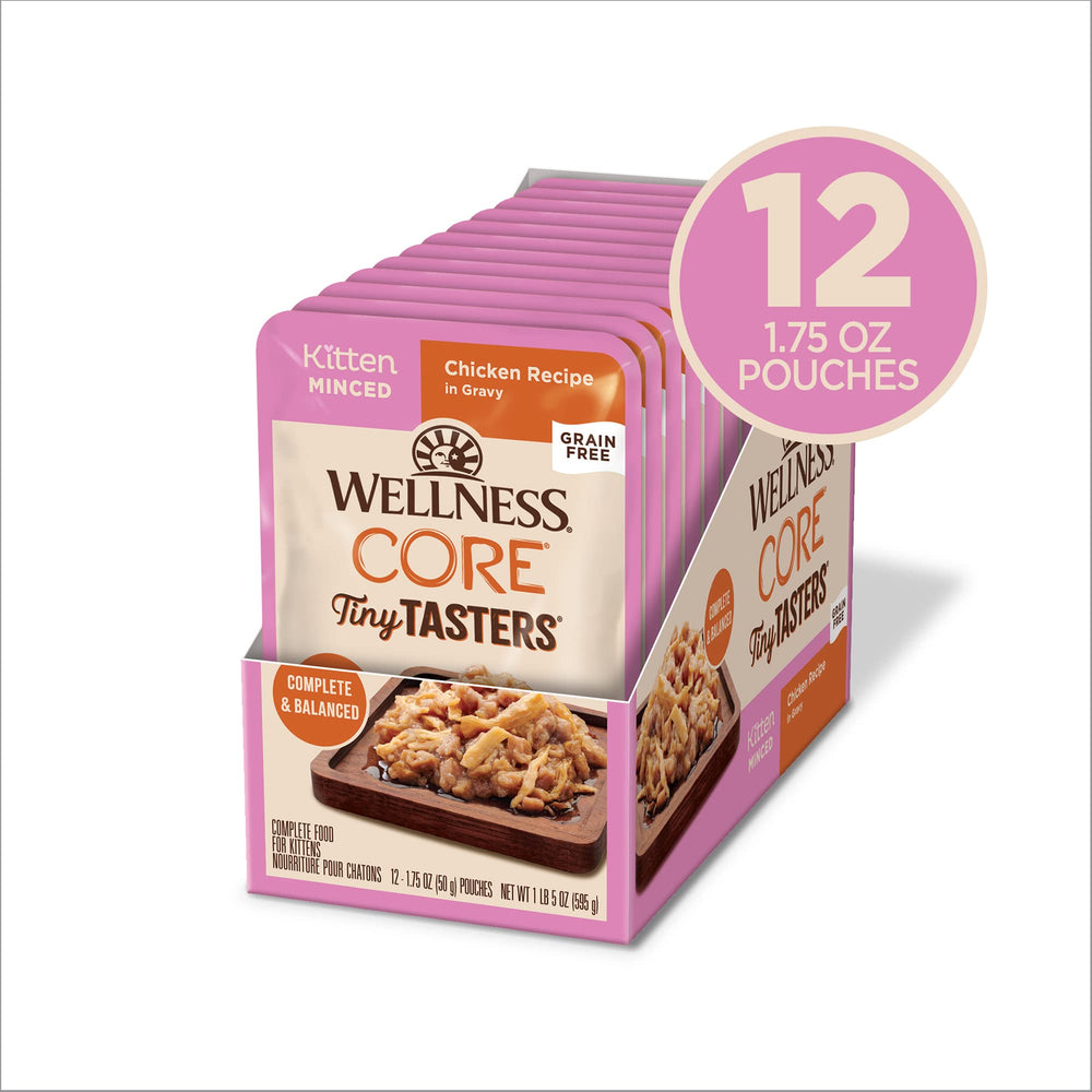 wellness CORE texture hachée gros plan montrant moelleux et digestibilité