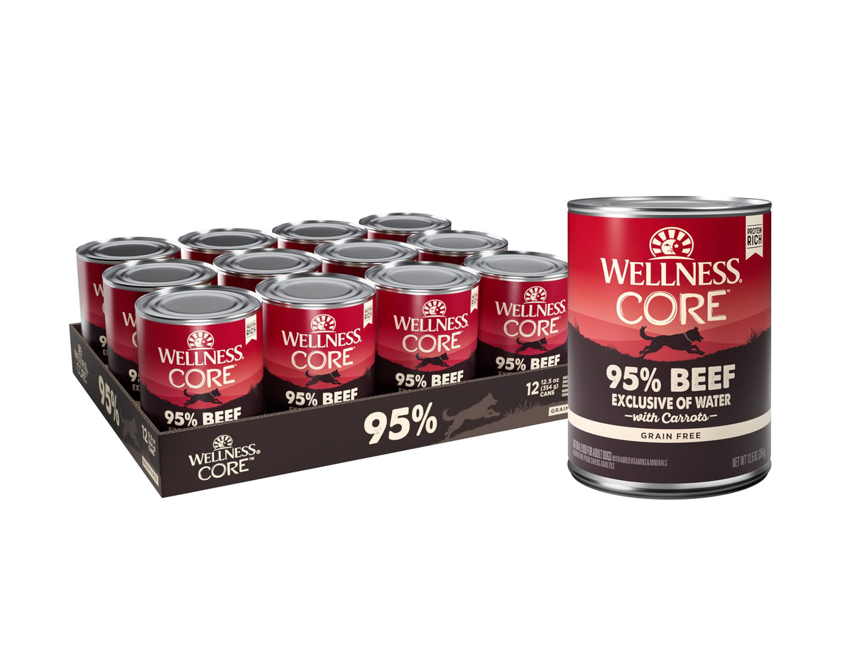 Wellness CORE gros plan face de la boîte montrant l’étiquette, qualité visible