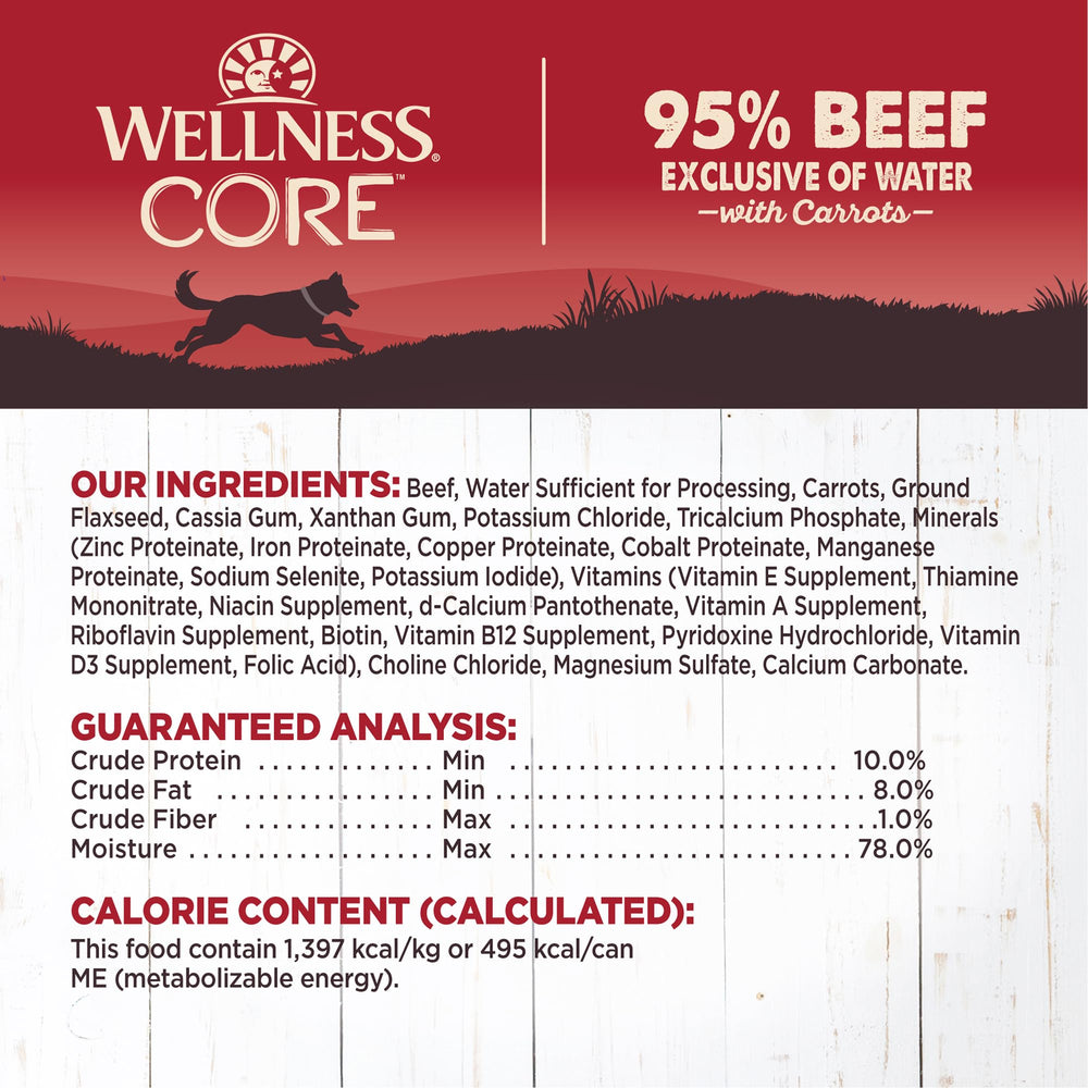 Wellness CORE versé sur croquettes montrant usage comme topper attractif