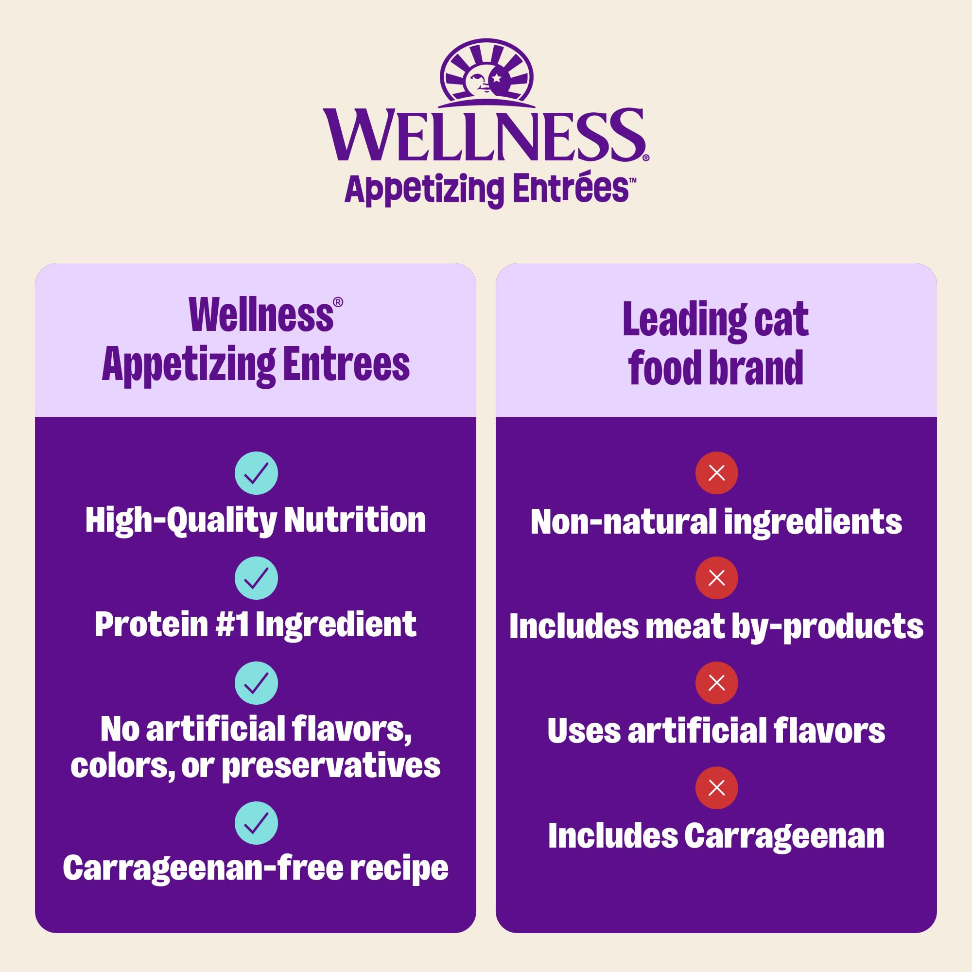 Wellness arrière de l'emballage avec liste d'ingrédients lisible