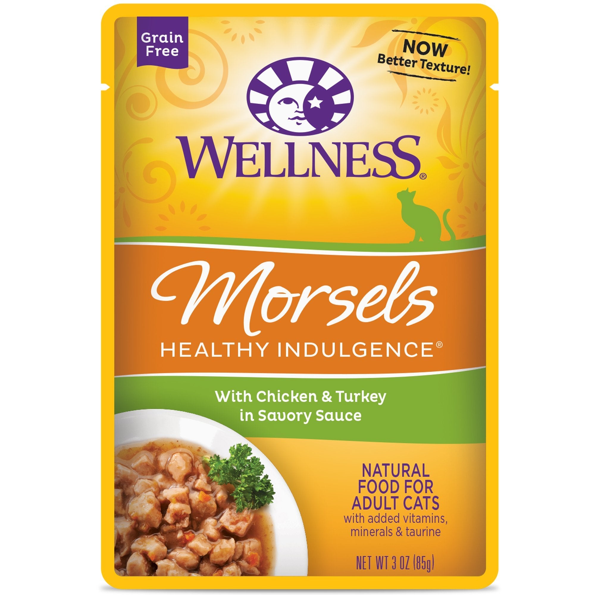 Wellness emballage avant montrant pack de 24 boîtes, information claire