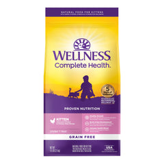 Wellness emballage avant Kitten montrant ingrédients naturels et bénéfice nutritionnel