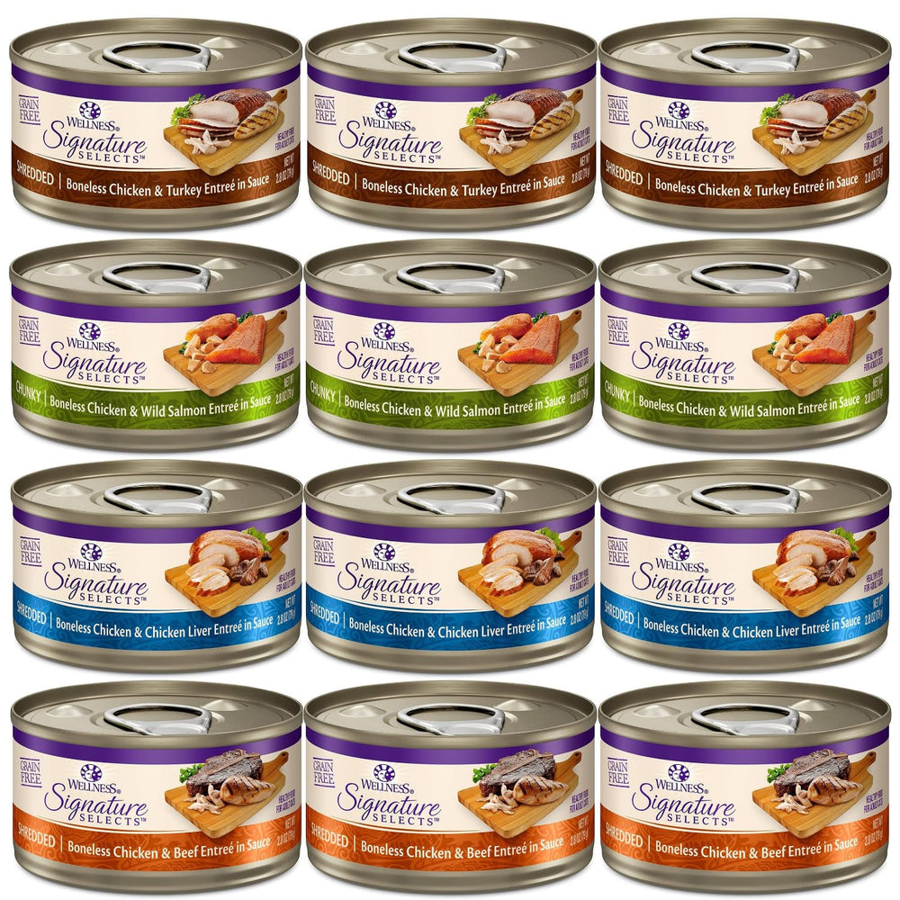 Wellness face avant du pack 12 boîtes montrant variété pratique