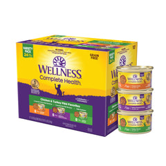 Wellness pâté face de la boîte montrant l’emballage, attire l’œil et informe