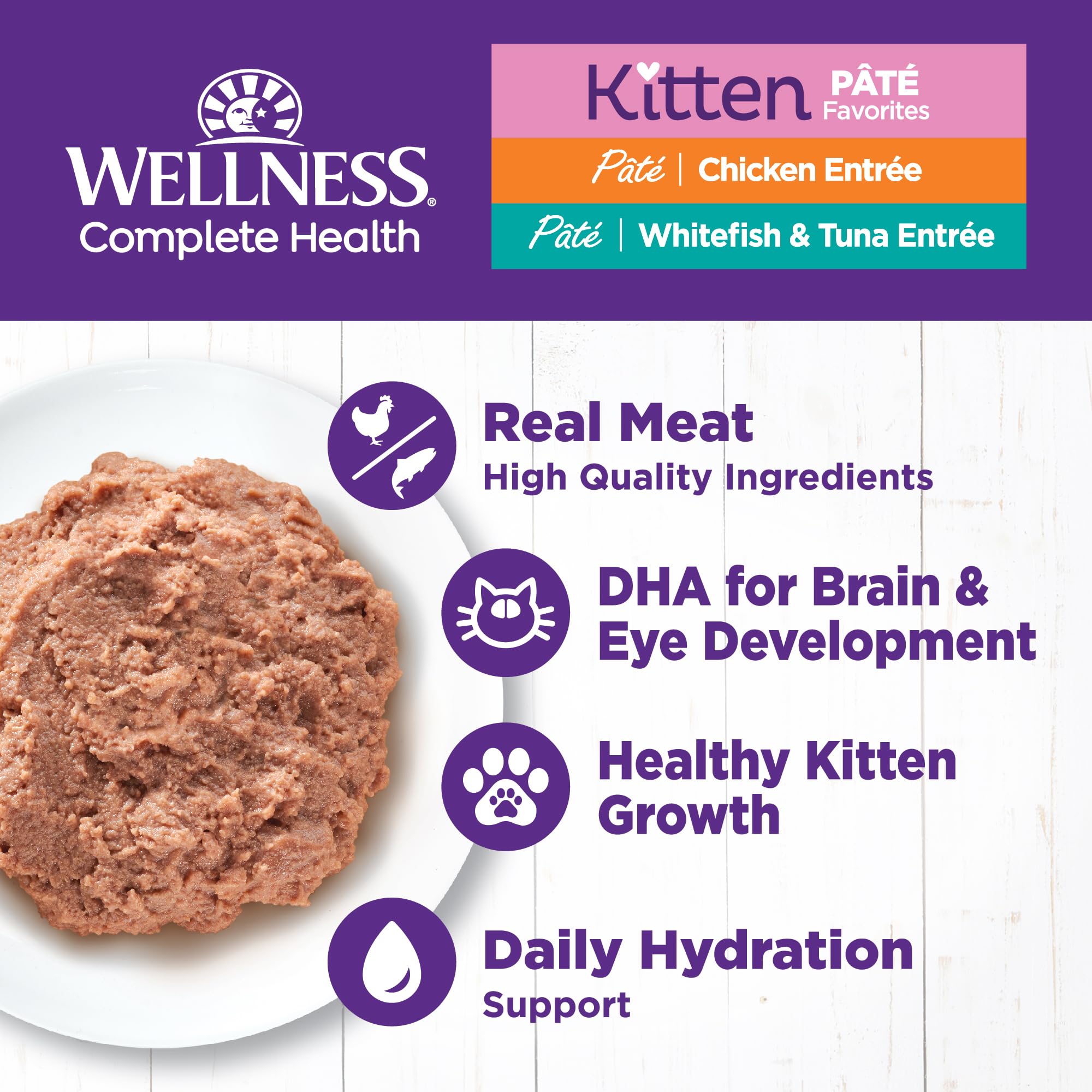 Wellness gros plan sur la texture pâté montrant la consistance appétissante et riche en protéines
