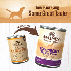 Wellness conserve ouverte révélant la pâté appétissante pour chien