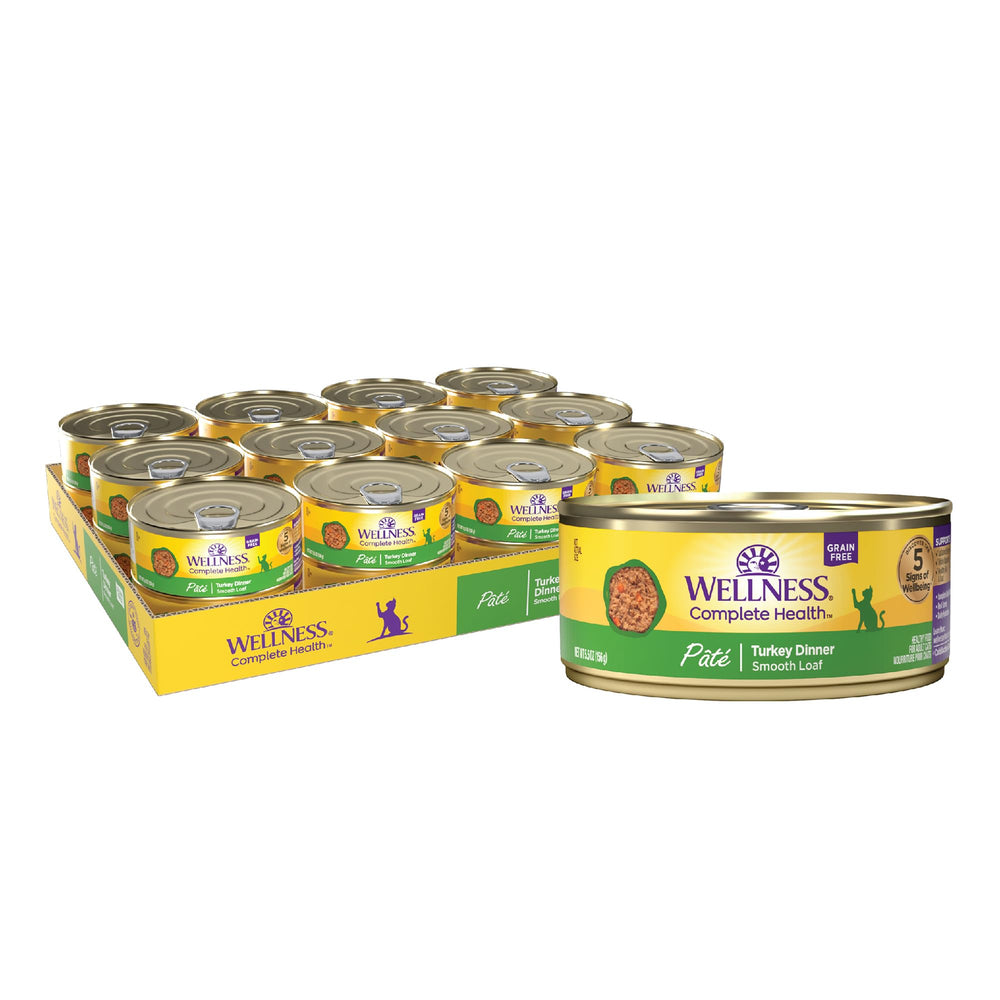 Wellness pack de 24 boîtes de pâtée dinde pratique pour stockage