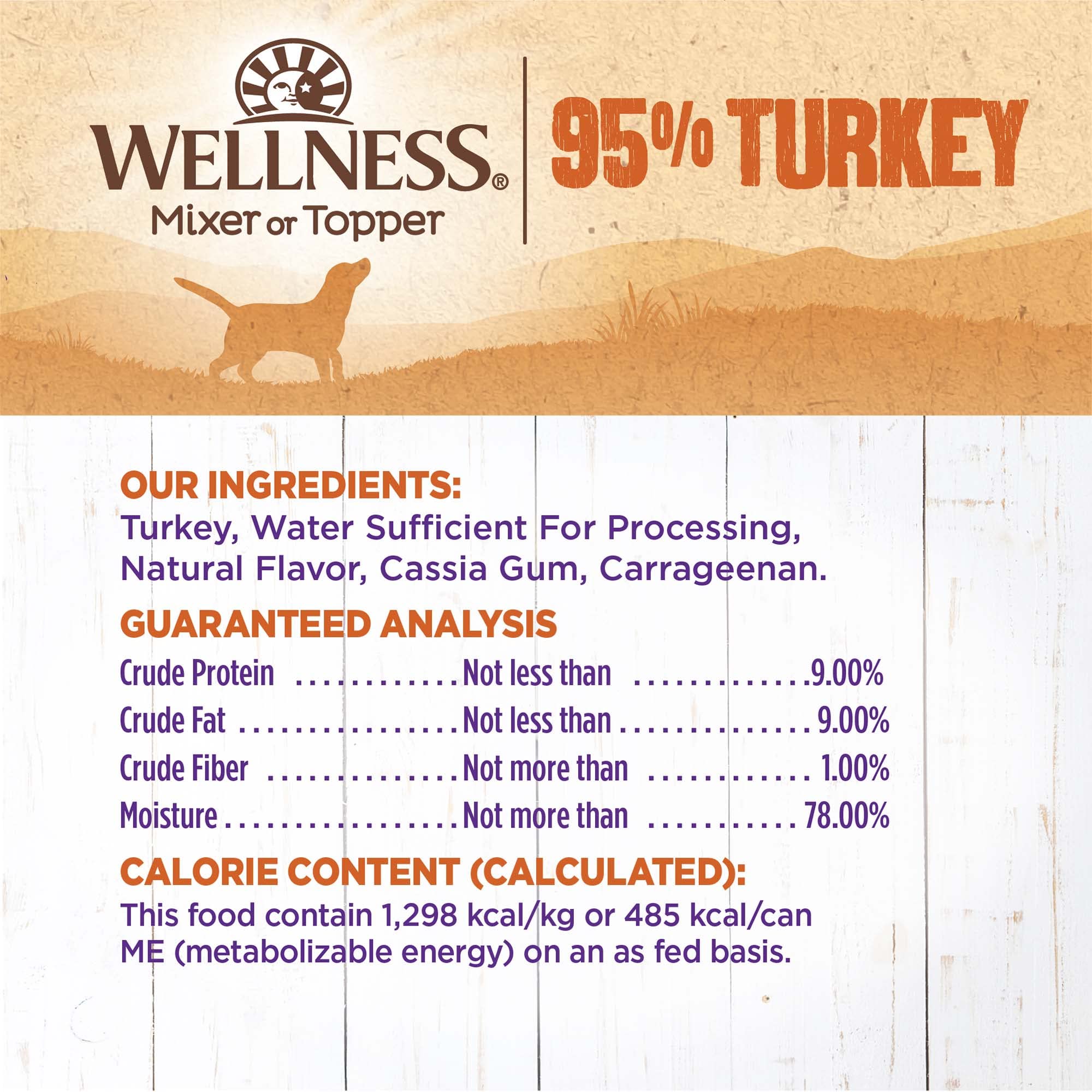 Wellness petite portion de pâté sur croquettes, rehausse le goût